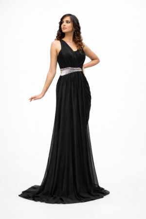 One-Shoulder Formal Gown